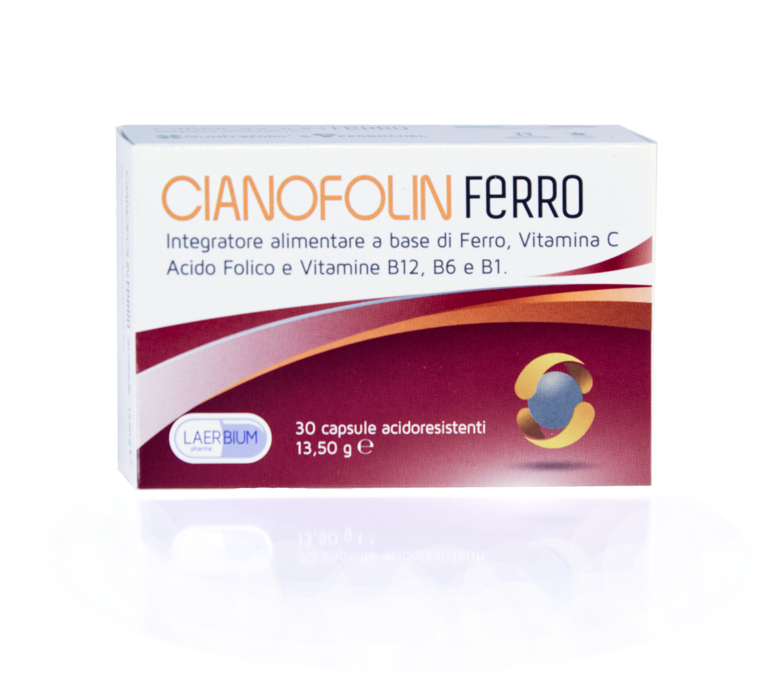 Cianofolin Ferro - Con Ferrochel e Quatrefolic - Laerbium Pharma